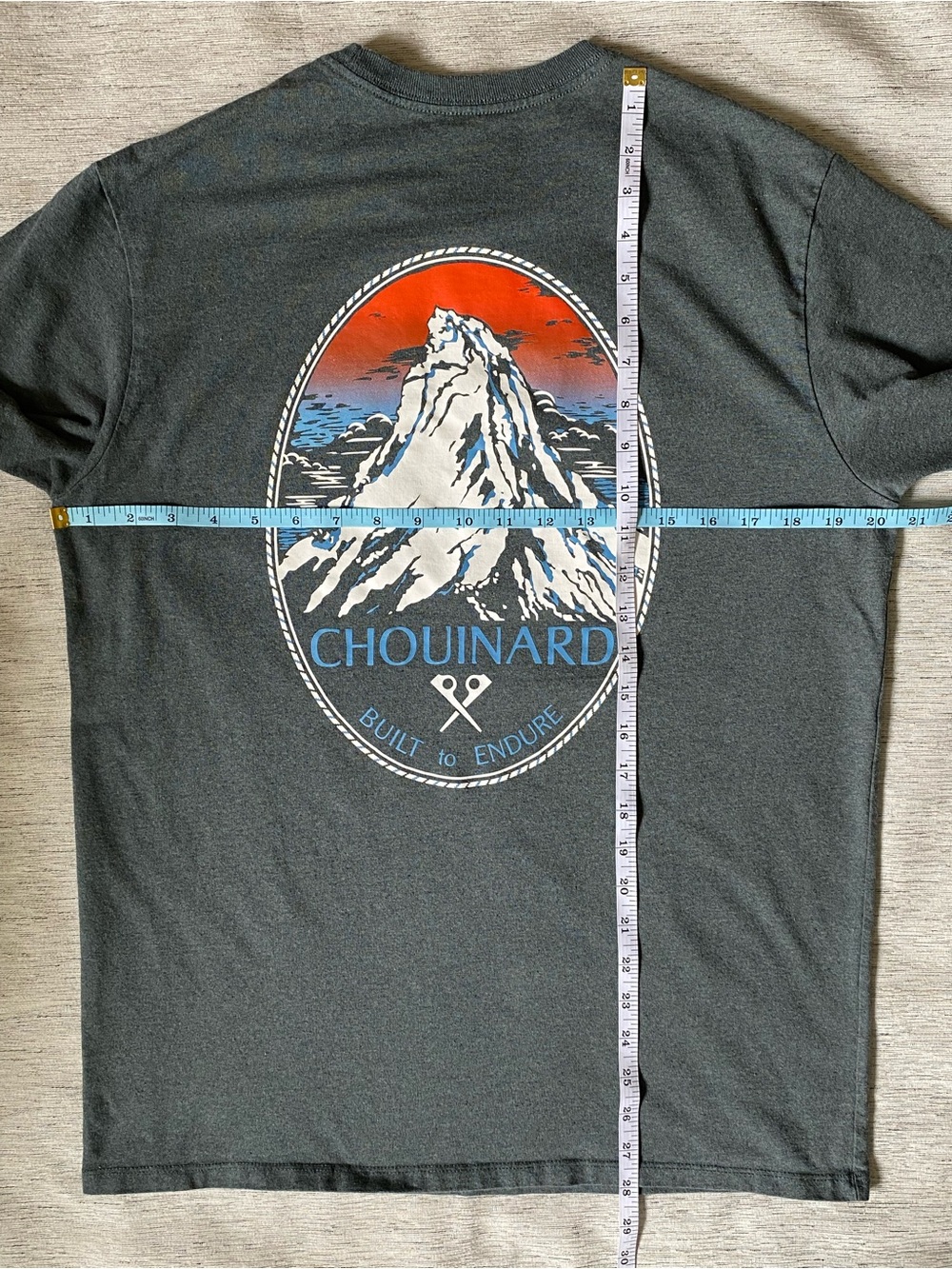 Patagonia Chouinard Graphic Men’s Short-Sleeve Pocket Tee in Charcoal Gray - Picture 11 of 11